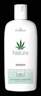 Cannaderm Natura šampon pro normální a mastné vlasy 200ml