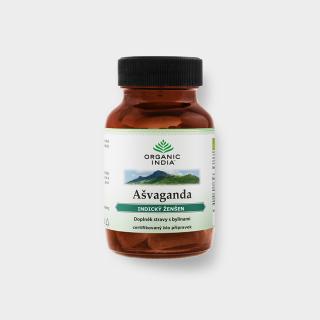 Organic India Ashwagandha - Bio 60 kapslí
