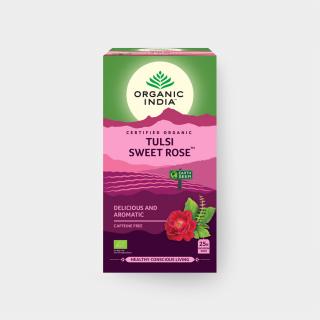 Organic India Tulsi sladká růže, 25 sáčky