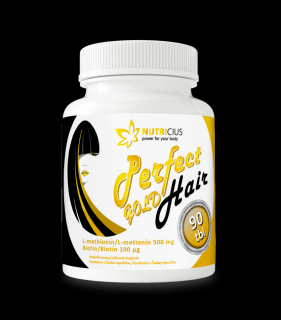 Perfect HAIR gold methionin 500mg+biotin100ug 90 tablet (Perfect hair gold)