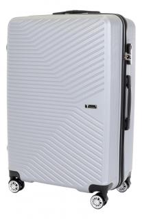 Cestovní kufr T-class® VT21111, stříbrná, XL, 74 x 49 x 27,5 cm / 90 l