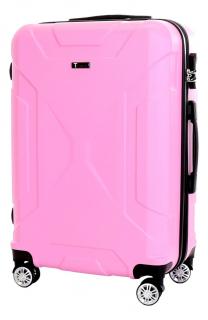 Cestovní kufr T-class® VT21121, růžová, L, 66 x 44 x 24 cm / 60 l