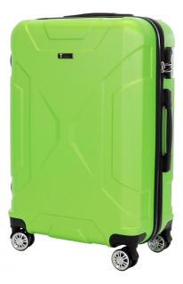 Cestovní kufr T-class® VT21121, zelená, L,  66 x 44 x 24 cm / 60 l