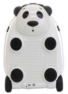 Dětský kufr na dálkové ovládání s mikrofonem (Panda-bíla), PD Toys 3707, 46 x 33,5 x 30,5cm