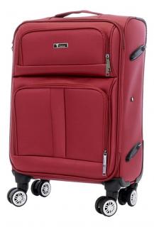 Palubní cestovní kufr T-class® 932, TEXTIL, vínová, M, 58 x 40 x 18 cm