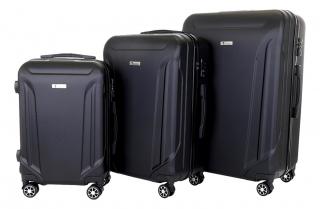 Sada 3 kufrů T-class 796, M, L, XL, ABS, TSA zámek (černá), 41l, 68l, 102l
