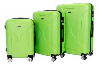 Sada 3 kufrů T-class® VT21121, zelená, M, L, XL / 35l, 60l, 90l