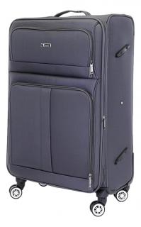 Velký cestovní kufr T-class® 932, šedá, XL, 78 x 51 x 31 - 35 cm, rozšiřitelný