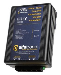 Měnič 24V/12V 12/18A Alfatronix PV12s