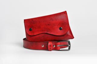 Ledvinka/kabelka červená
