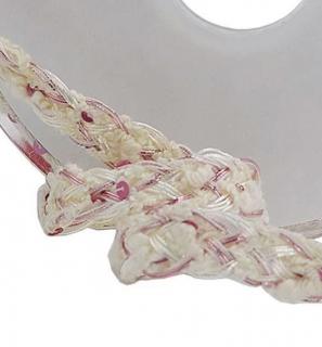 Bílo-růžový prýmek a la Chanel, 10mm