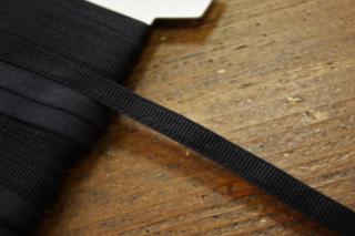 Jemná rypsová guma, 8mm barvy: černá
