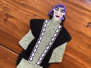 Našívací aplikace  Street fashion , černo-zelené kimono