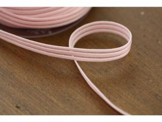 Růžová guma s průsvitným pruhem, 10mm