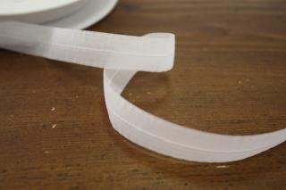 Transparentní jemná guma - lemovka, 2 barvy (16 mm) barvy: bílá