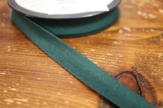 Zelený gabardénový šikmý proužek 15 mm, 25 mm šíře stuhy gumy: 15 mm