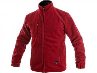 Pánská fleecová bunda OTAWA, červená Velikost: S
