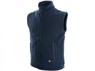 Pánská fleecová vesta UTAH, tmavě modrá Velikosti: XL