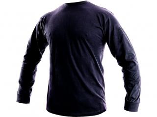 Pánské tričko s dlouhým rukávem PETR, tmavě modré Velikosti: L
