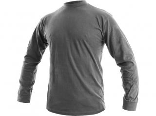 Pánské tričko s dlouhým rukávem PETR, zinkové Velikost: 2XL
