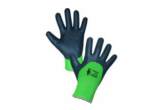 Povrstvené pracovní rukavice Double Roxy winter s pěnovým nitrilem