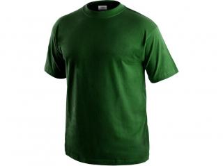 Tričko CXS DANIEL, krátký rukáv, lahvově zelená Velikost: 2XL