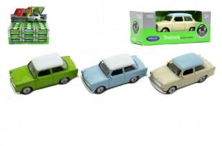 Auto Welly Trabant 1:60 kov 7cm volný chod skladem Barva: Zelená