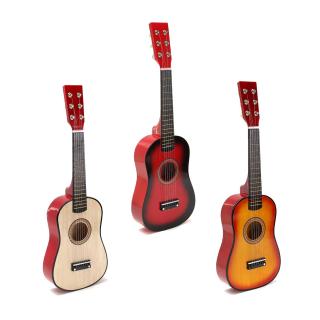 Dětská dřevěná kytara Barva: Přírodní (dřevo)