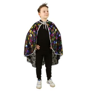 Dětský čarodějnický plášť s lebkami