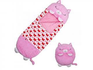 Dětský spací pytel - spacák v designu zvířátek Barva: Růžová kočička