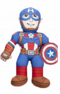 Látková figurka Marvel Kapitán Amerika 50 cm se zvukem Barva: KAPITÁN AMERIKA