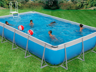 Technypools Bazénový set SUPREME 650 6,96 x 4,36 x 1,32 m (0517K) Barva: modrá