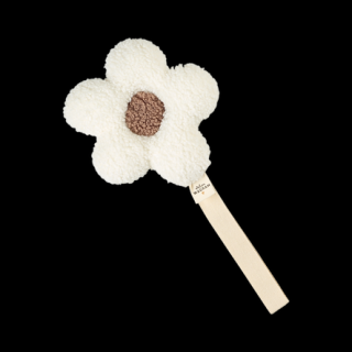 Atelier Wagram Chlupatý klip na dudlík Květina Barva: Bílá