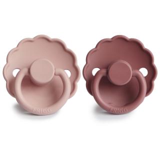 Dudlík Frigg Daisy 2-pack vel.1 Blush/Woodchuck