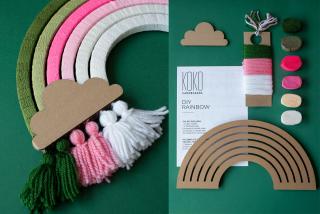 Koko Cardboards DIY Rainbow Tropical