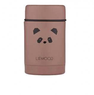 Liewood Dóza na jídlo Nadja Panda Dark Rose 250 ml