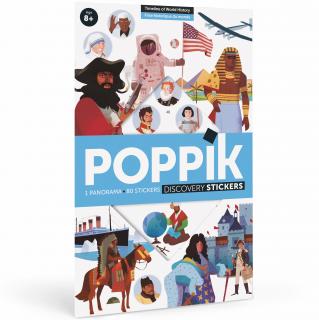 POPPIK XXL vzdělávací samolepkový plakát Časová osa historie 8+