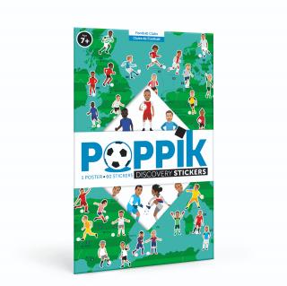 POPPIK XXL vzdělávací samolepkový plakát Fotbal 7+