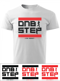 Pánské tričko DNB step Barva: Bílá, Velikost: 3XL