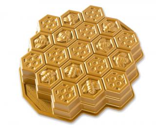 Nordic Ware forma v tvaru včelí plástve Honeycomb zlatá 2,4 l