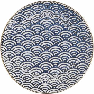 Talíř jídelní 22 cm porcelán, Satori Seigaiha Wave, Mikasa