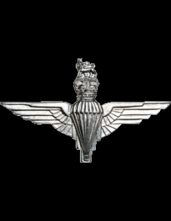 Odznak britských výsadkářů na baret .niklovaný s jehlou