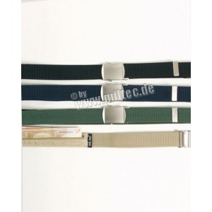 Pásek kalhotový zelený . Šířka 3,5 cm