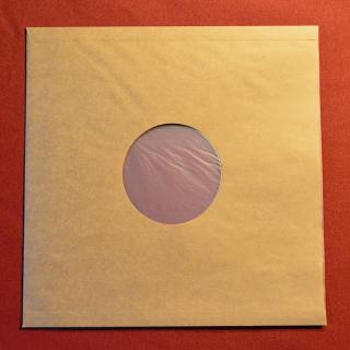 Papírový obal na vinyl LP (12 ) hnědý s HDPE folií,rovné hrany 1 KS