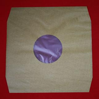 Papírový obal na vinyl LP (12 ) hnědý s HDPE folií,zkosené hrany 1 KS