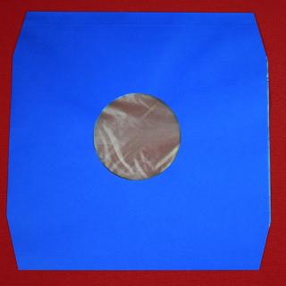 Papírový obal na vinyl LP (12 ) modrý s HDPE folií,zkosené hrany 1 KS