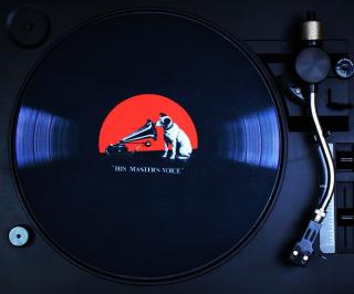 Slipmat - vinyl LP his masters voise