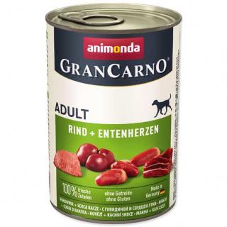 Animonda Gran Carno hovězí + kachní srdce 400 g