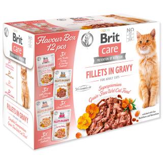 BRIT Care Cat Flavour box Fillet in Gravy, 4*3 pcs. (12*85 g)