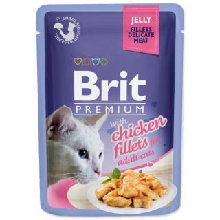 BRIT Premium Cat Kapsička Delicate Fillets in Jelly with Chicken 85g